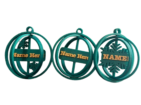 Christmas Baubles Ball - Personalized w your name