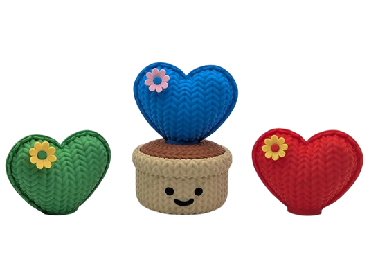Knitted Love Cactus Pot