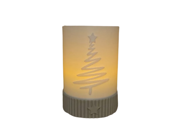 Christmas Tree LED Tealight Holder Lantern