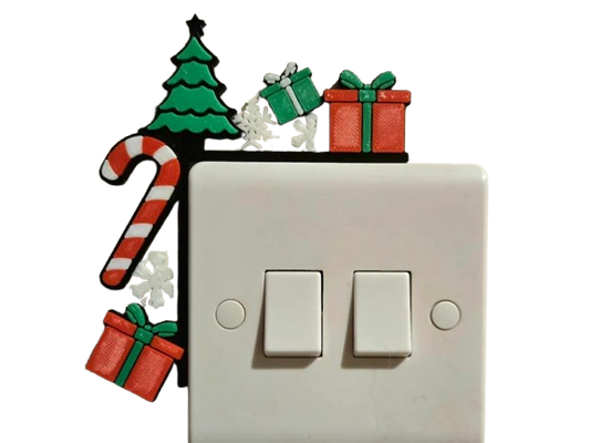 Christmas Tree Light Switch Corner Decor