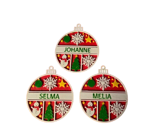 Festive Christmas Ornament – Add your own name