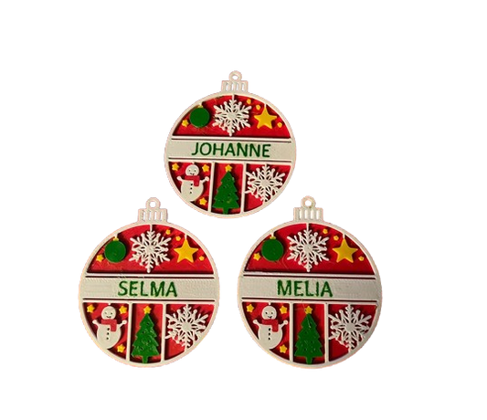 Festive Christmas Ornament – Add your own name