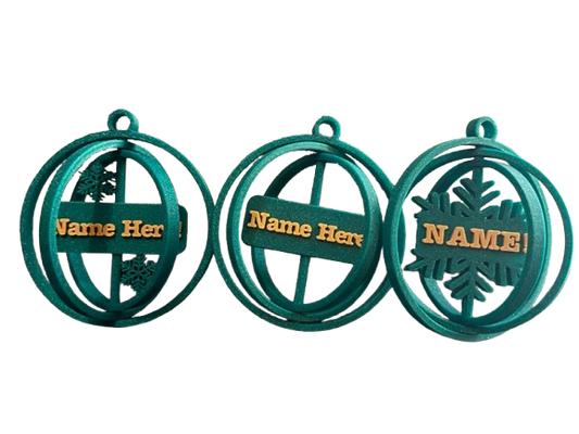 Christmas Baubles Ball - Personalized w your name