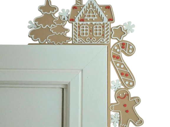 Gingerbread Christmas Door Corner