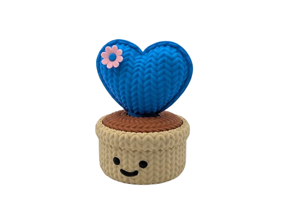 Knitted Love Cactus Pot