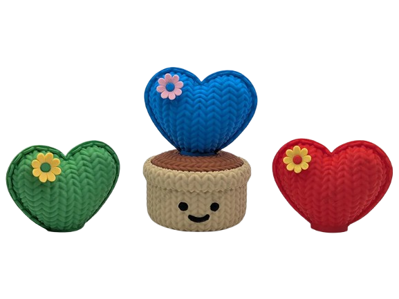 Knitted Love Cactus Pot