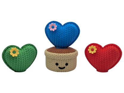 Knitted Love Cactus Pot