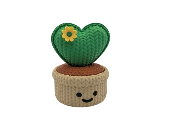 Knitted Love Cactus Pot