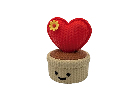 Knitted Love Cactus Pot