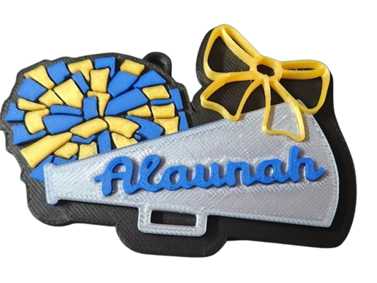 Cheerleading Duffle Bag keychain personalized
