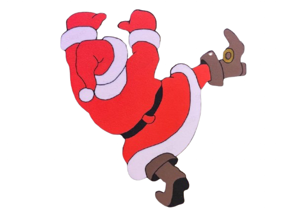 Santa Shelf Decoration