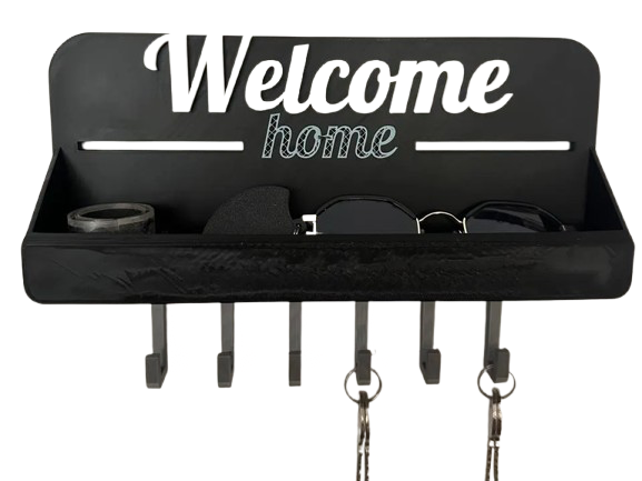 Welcome Sweet Hooks | Home Key Holder | + Storage