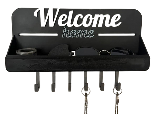 Welcome Sweet Hooks | Home Key Holder | + Storage